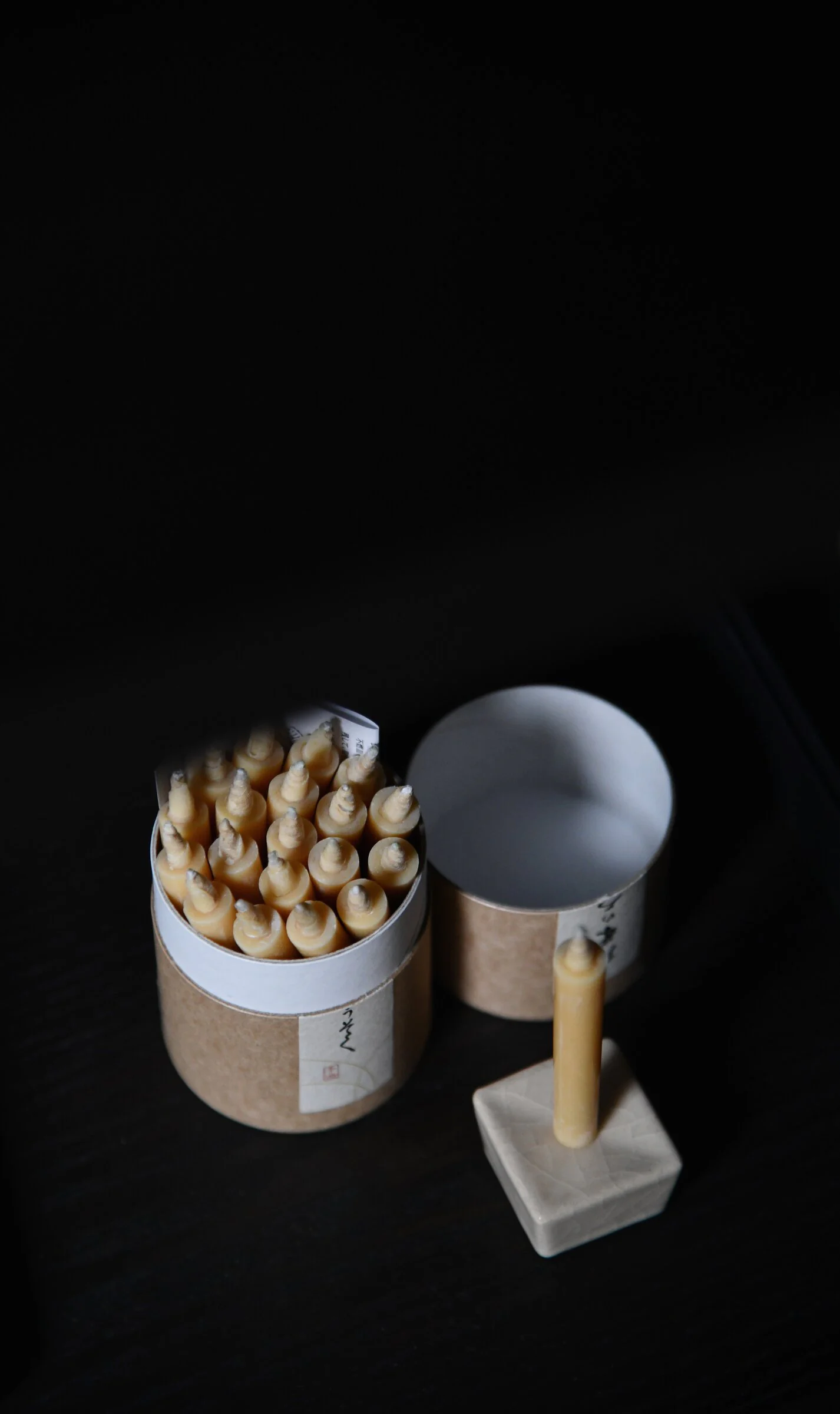 Rice wax candles by Daiyo