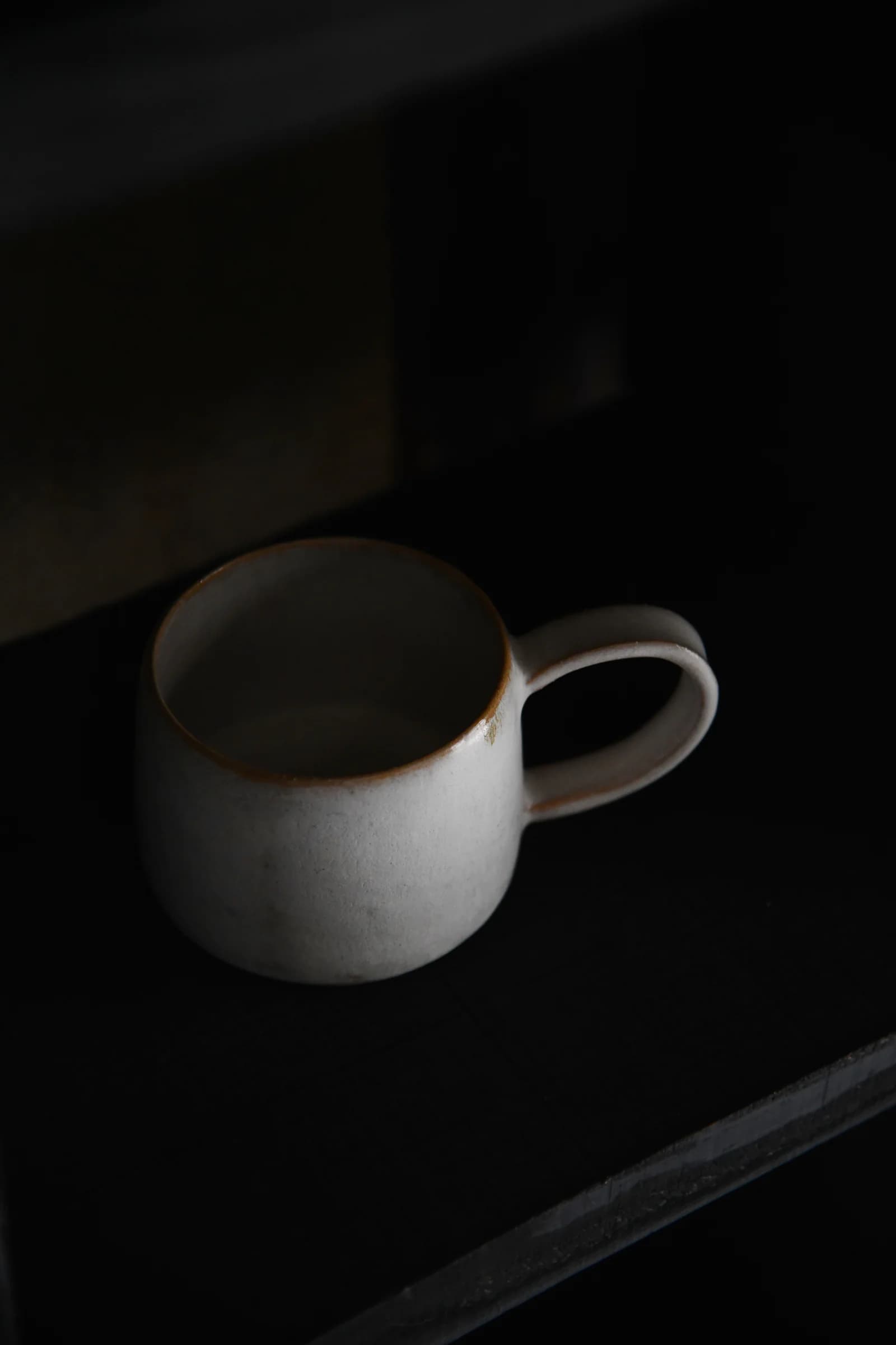 Handmade stoneware mug