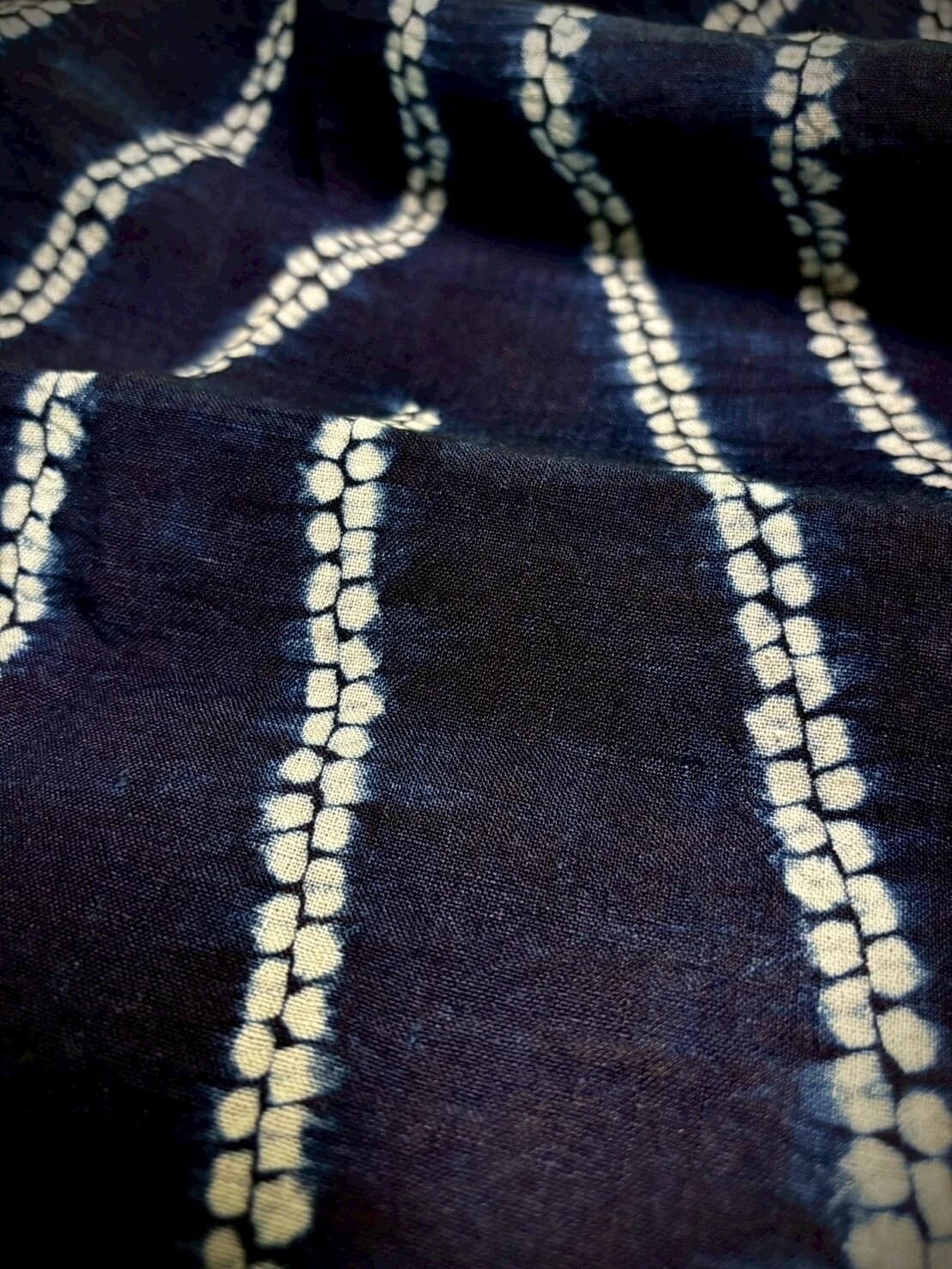 Indigo shibori pattern